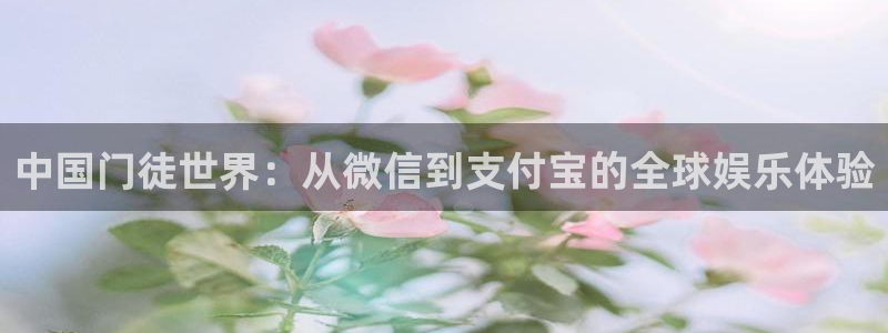 k8凯发招商：中国门徒世界：从微信到支付宝的全球娱乐体验