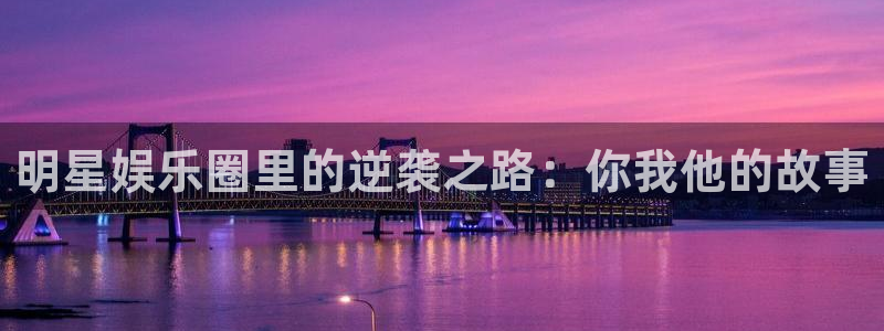 k8凯发平台招商：明星娱乐圈里的逆袭之路：你我他的故事